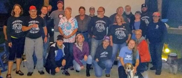 Fall camping with friends